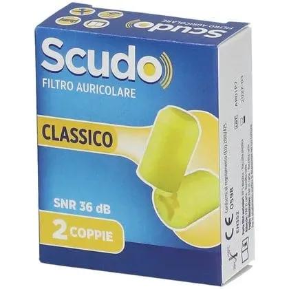 Earplug Scudo Classic Tappi Auricolari in Spugna 2 Paia