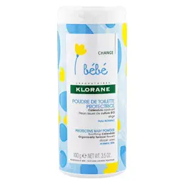 Klorane Bébé Calendula Poudre de Toilette Protectrice 100g