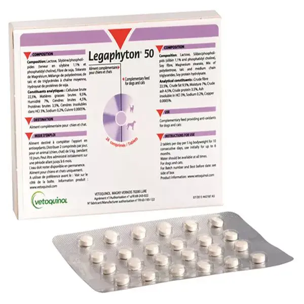 Vetoquinol Legaphyton NF 50 24 comprimés