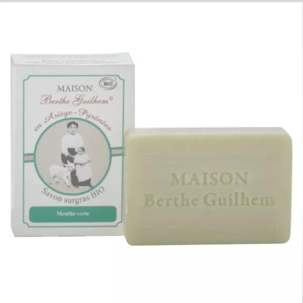 Maison Berthe Guilhem Jabón Aceite Esencial Menta Verde y Arcilla Verde Bio 100g