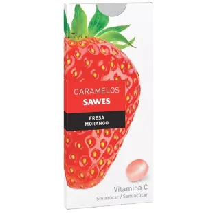 Sawes Sugar-Free Strawberry Candies Blister 22gr