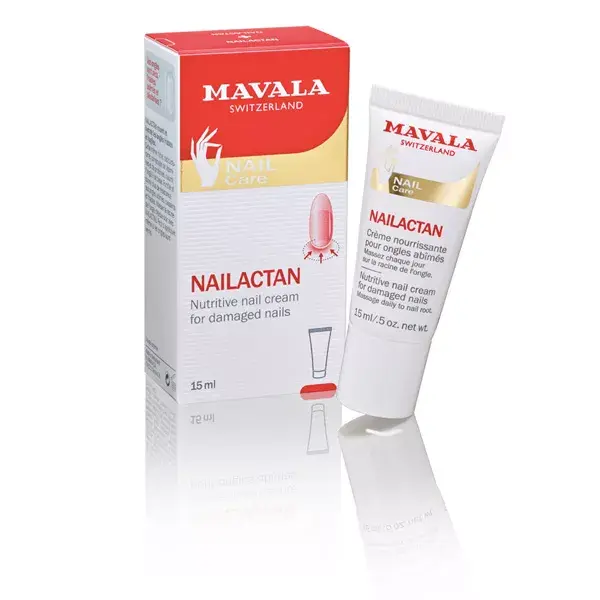 Dañado de MAVALA Nailactan nutritiva para uñas 15ml crema