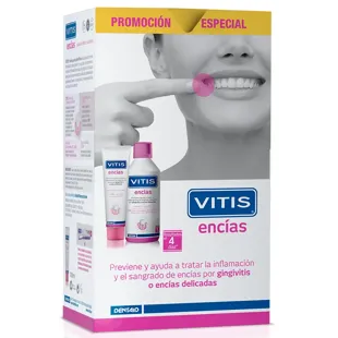 Vitis Pasta Dentífrica Encías Sensibles 100 ml + Colutorio 500 ml