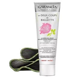 Garancia En Deux Coups de Baguette Crème Démaquillante Visage et Yeux Rose 120g + Serviette Offerte