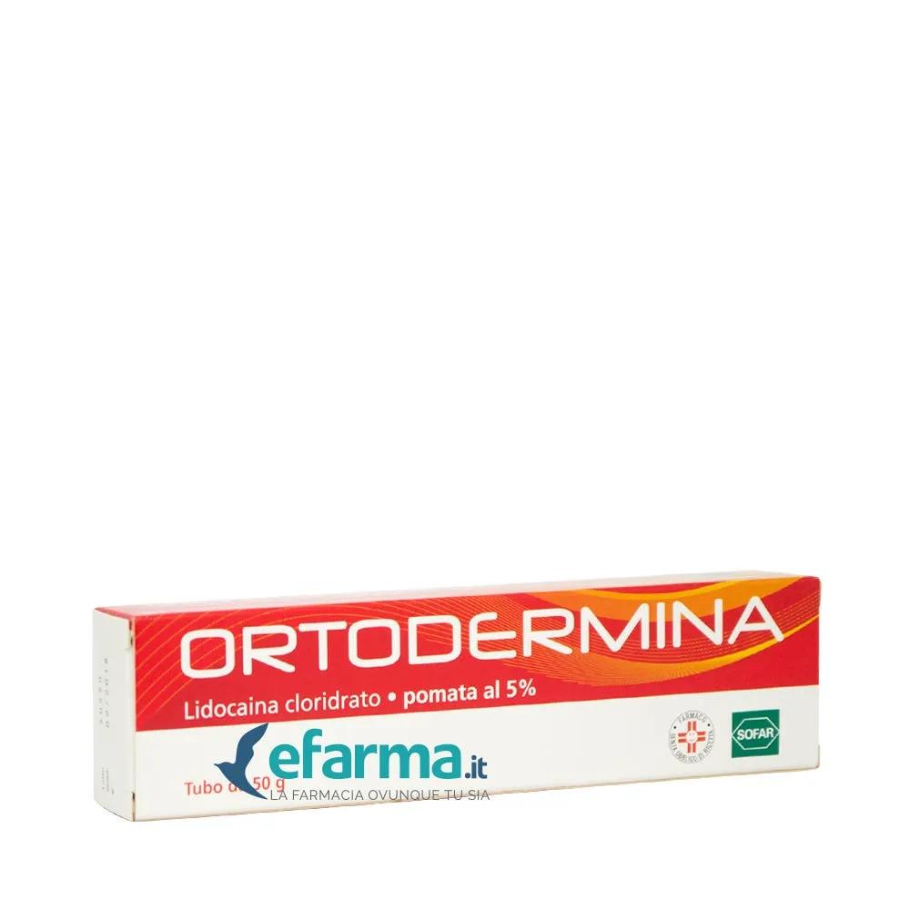 Ortodermina Crema 5% Lidocaina Anestetico 50 g