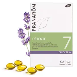 Pranarom Oleocaps 7 Détente Bio 30 capsules