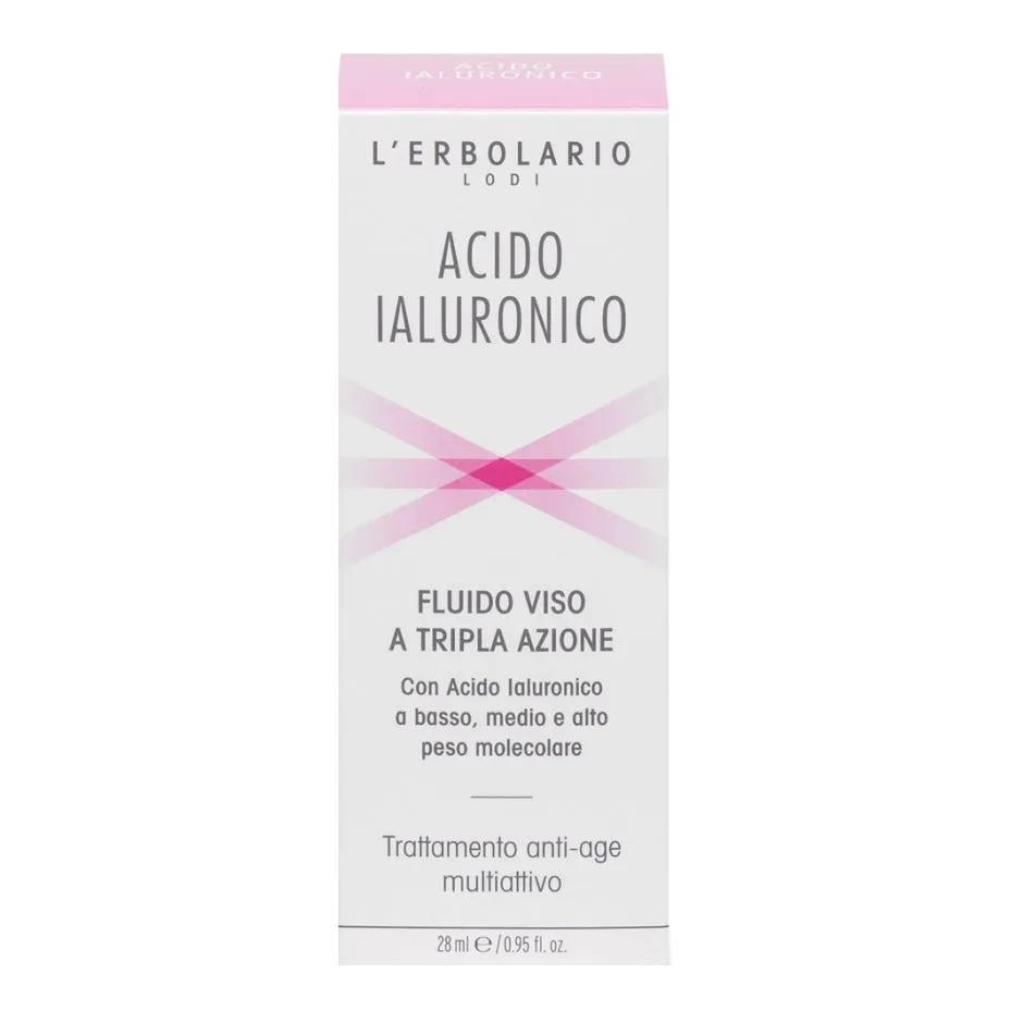 L'Erbolario Acido Ialuronico Fluido Viso a Tripla Azione Antiage 28 ml