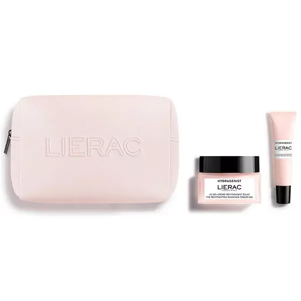 Lierac Hydragenist Coffret Trousse Hydratation Eclat - Gel-Crème 50ml + Soin Yeux 15ml