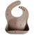 Bavoir en silicone imprimé fusée Mushie