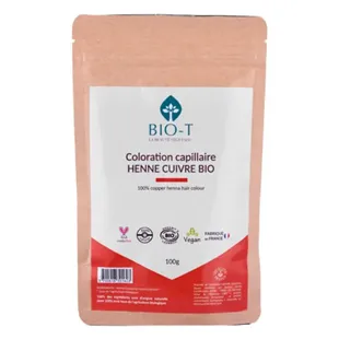 Bio-T Natural Copper Hennè - Biologico e 100% Naturale - 100 g