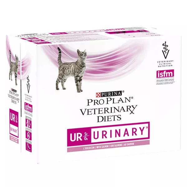 Purina Proplan Veterinary Diets Feline UR St/Ox Urinary Salmón 10x85g