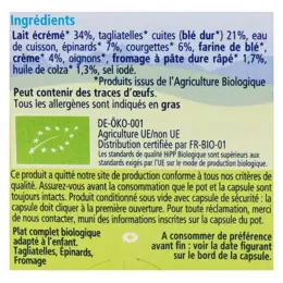 Hipp Bio Mon Dîner Bonne Nuit Bol Tagliatelles Epinards Fromage +12m Lot de 2 x 250g