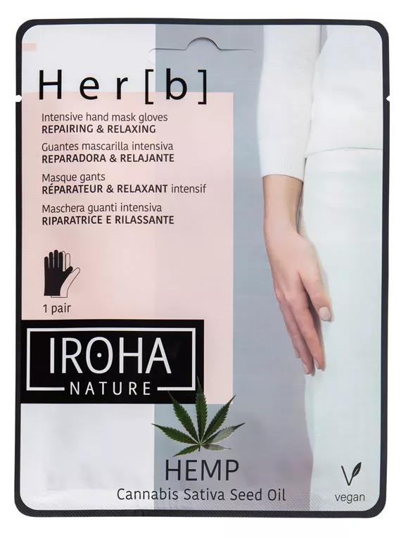 Iroha Nature Handschoenen Intensief Masker Hennep 1 Paar