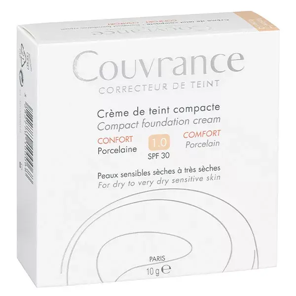 Avène Couvrance Base de Maquillaje  Compacta Confort Porcelana 1.0 10g