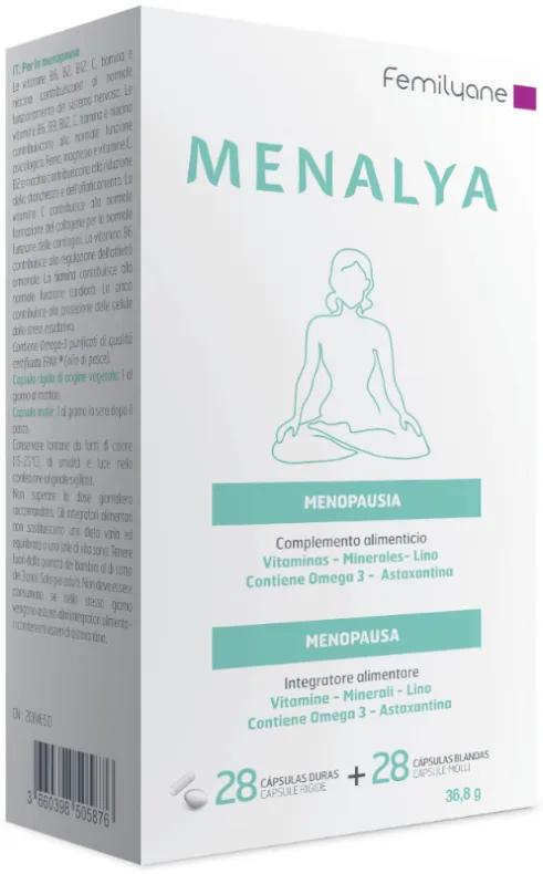 Femilyane Menalya Ménopause 28 Gélules + 28 Gélules Molles