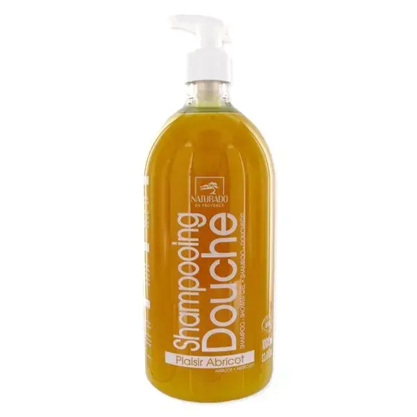 Naturado shampoo doccia piacere XXL di albicocca Bio 1 L