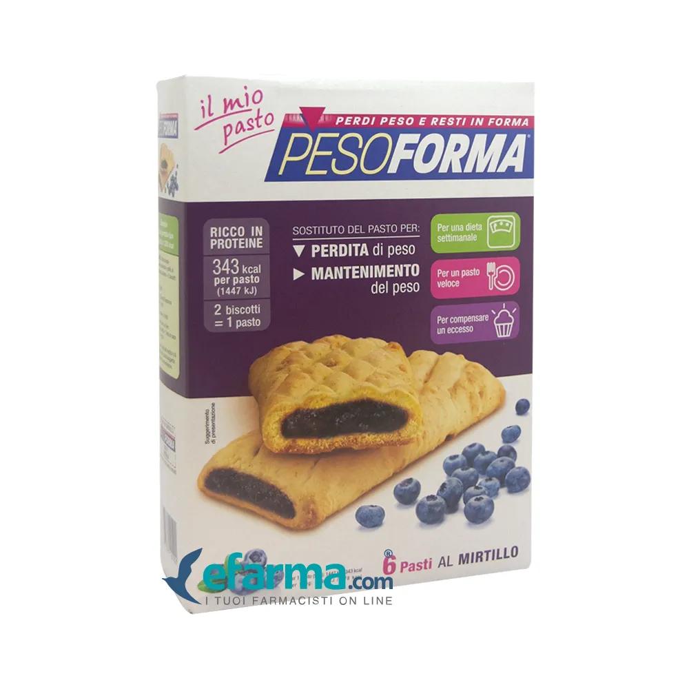 Pesoforma Pasto Sostitutivo Biscotti Al Mirtillo 12 Pezzi