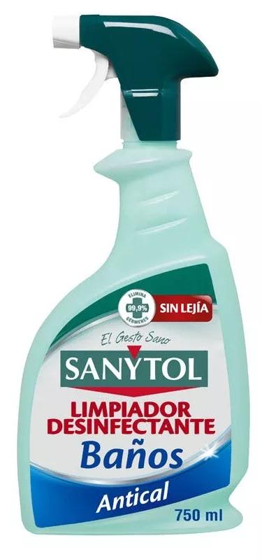 Sanytol Nettoyant Désinfectant Anti-calcaire Salle de Bain 750 ml