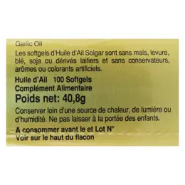 Solgar Huile d'Ail 100 softgels