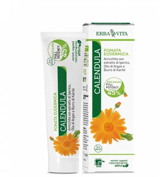 Erba Vita Pomata Eudermica Calendula Idratante Viso e Corpo 50 ml