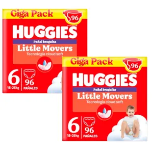 Huggies Little Movers Disney Panties Diapers Size 6 (15-25 Kg) 2x96 Units
