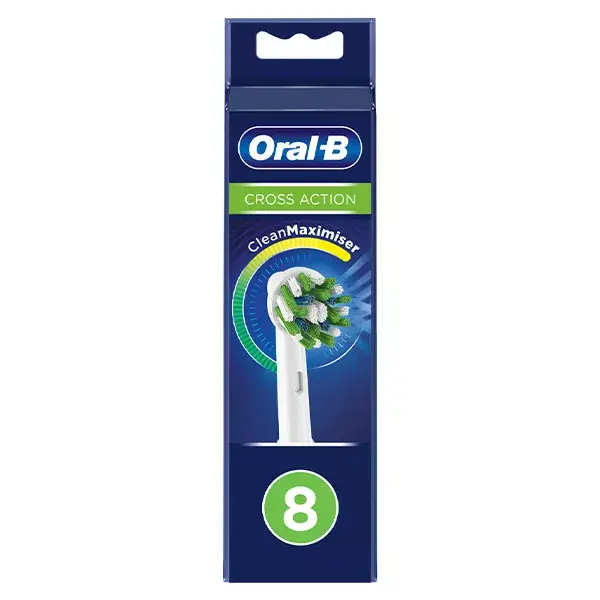 Oral-B Brossette CrossAction avec Technologie CleanMaximiser 8 unités
