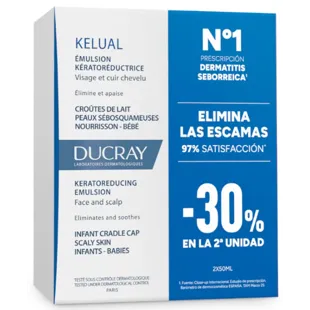 Ducray Pack Kelual Emulsión Costra Láctea 2x50 ml
