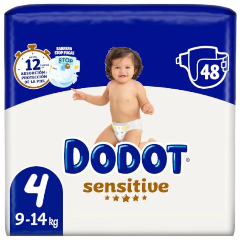 Imagen de Dodot Pañales Sensitive T4 (9-14 Kg) 48 uds
