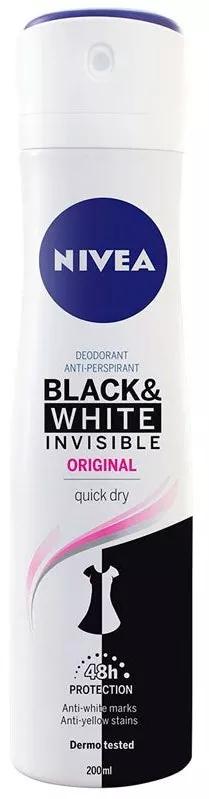 Nivea desodorizante Spray Black & White invisível200ml
