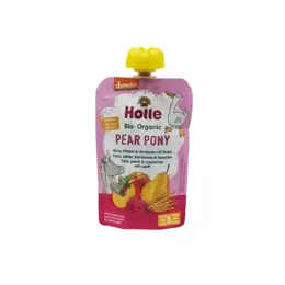 Holle Gourde Pouchy Poire Pêche Framboise Bio +8m 100g