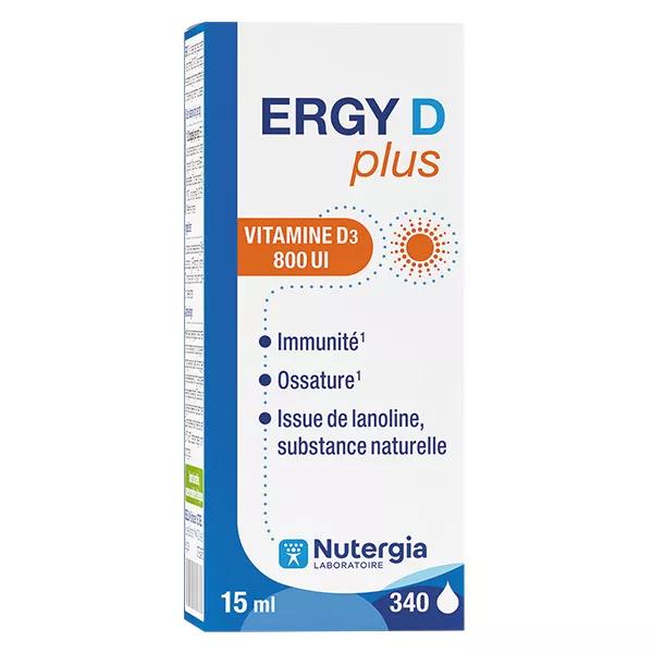 Nutergia Ergy D Plus Vitamine D3 800 UI 15ml