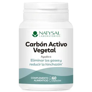 Natysal Activated Vegetable Charcoal 60 Capsules