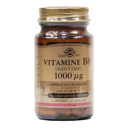 Solgar Vitamine B8 - Biotine 1000 microgrammes 50 gélules végétales