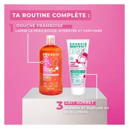 Energie Fruit Corps Mon Lait Sorbet Fleur de Cerisier & Pulpe de Framboise Bio 200ml