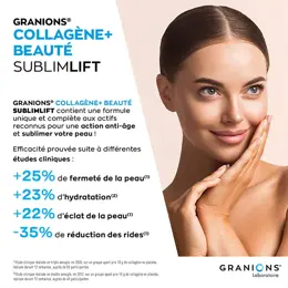 Granions SublimLift Collagène Marin, Acide Hyaluronique - Goût Citron 315g