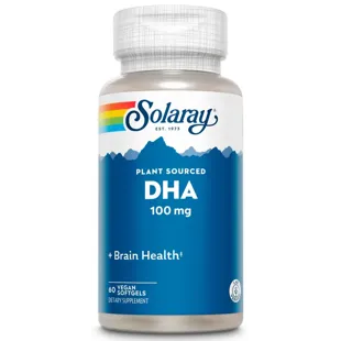 Solaray DHA 100 mg 60 Vegetable Capsules