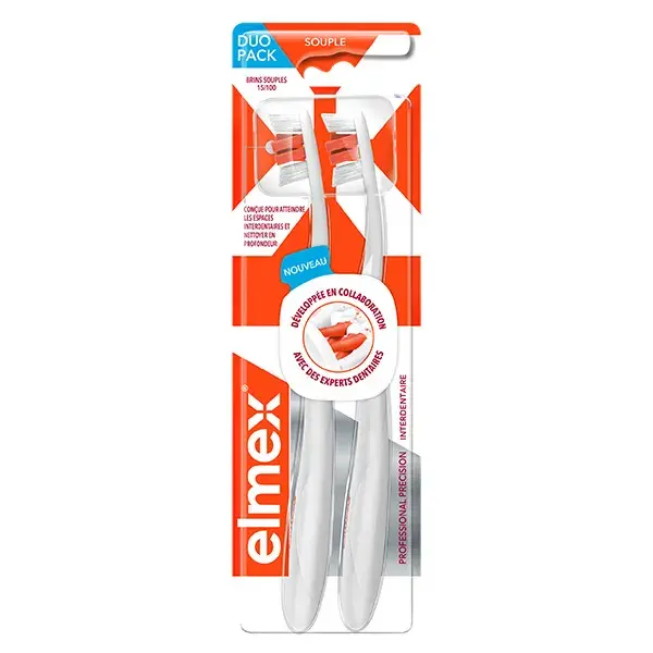 Elmex Brosse à Dents Professional Precision Interdentaire Lot de 2