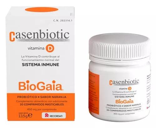 Casen Recordati Casenbiotic Vitamina D 30 Comprimidos Masticables