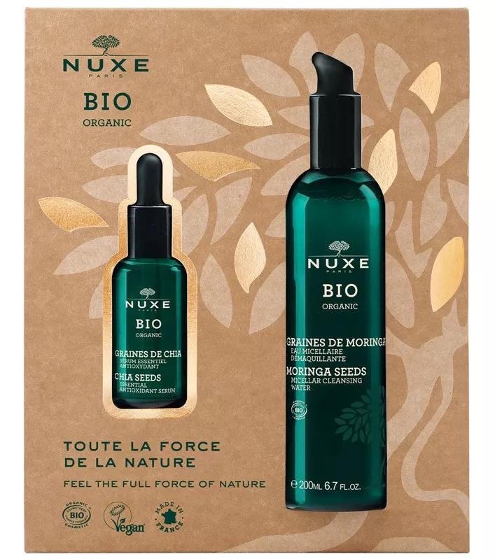 Nuxe Bio Sérum Semillas de Chía 30ml + Agua Micelar Semillas de Moringa 200 ml