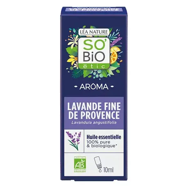 So'Bio Étic Aroma Huile Essentielle Lavande Fine de Provence Bio 10ml