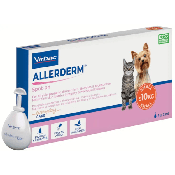 Virbac Allerderm Spot-On +10kg 6 Pipettes x 4 ml
