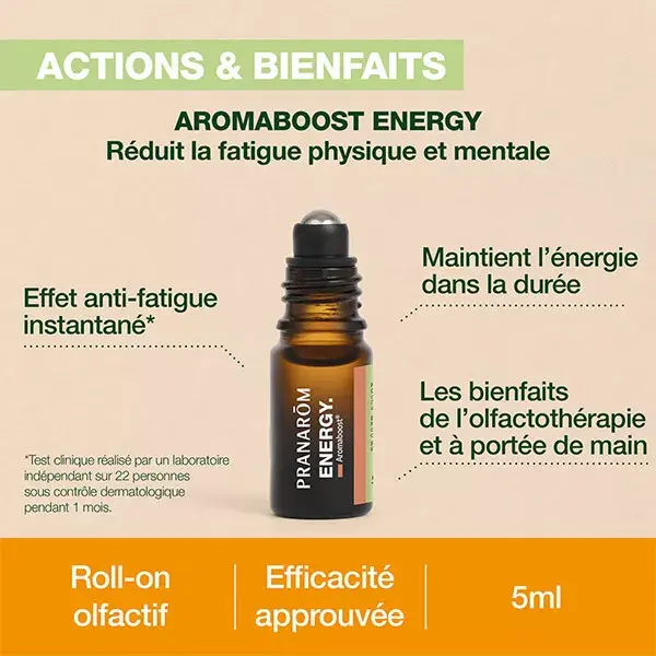 Pranarom Aromaboost Roller Energy Bio 5 Ml