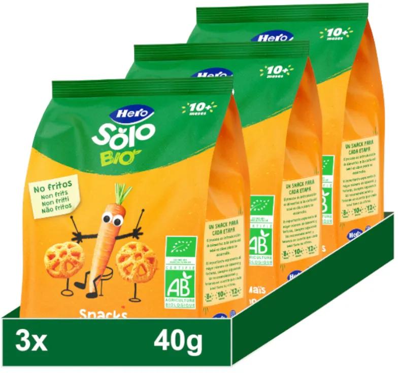 Hero Solo Snack Bio Carottes et Maïs +10m 4x40 gr