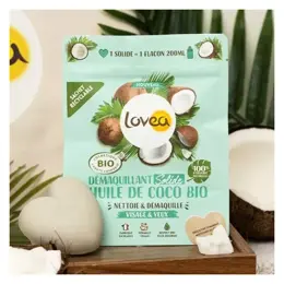 Lovea - Démaquillant Solide - Huile De Coco Bio - Yeux Sensibles 50g