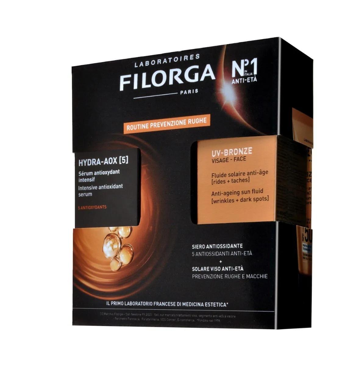 Filorga Duo Siero Hydra-AOX[5] + Protezione Solare Viso UV-BRONZE 50+