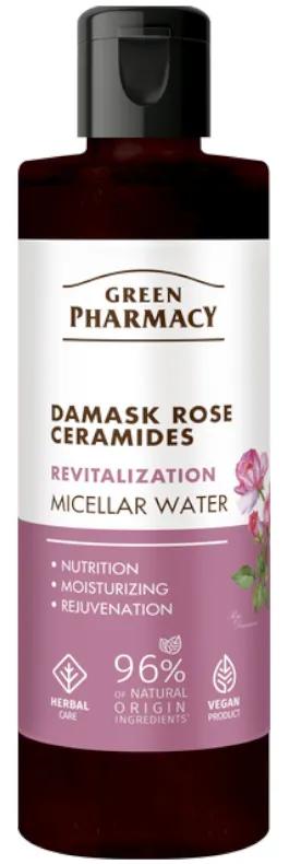 Eau micellaire à la rose de Damas + céramides Green Pharmacy 200 ml