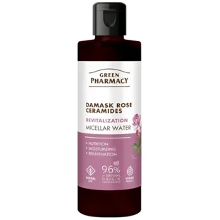 Eau micellaire à la rose de Damas + céramides Green Pharmacy 200 ml