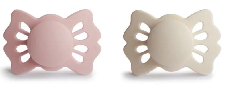 Sucettes en silicone Frigg Lucky Blush/Cream +6m 2 unités