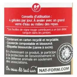 Nat & Form Écoresponsable Vigne Rouge Bio 200 gélules