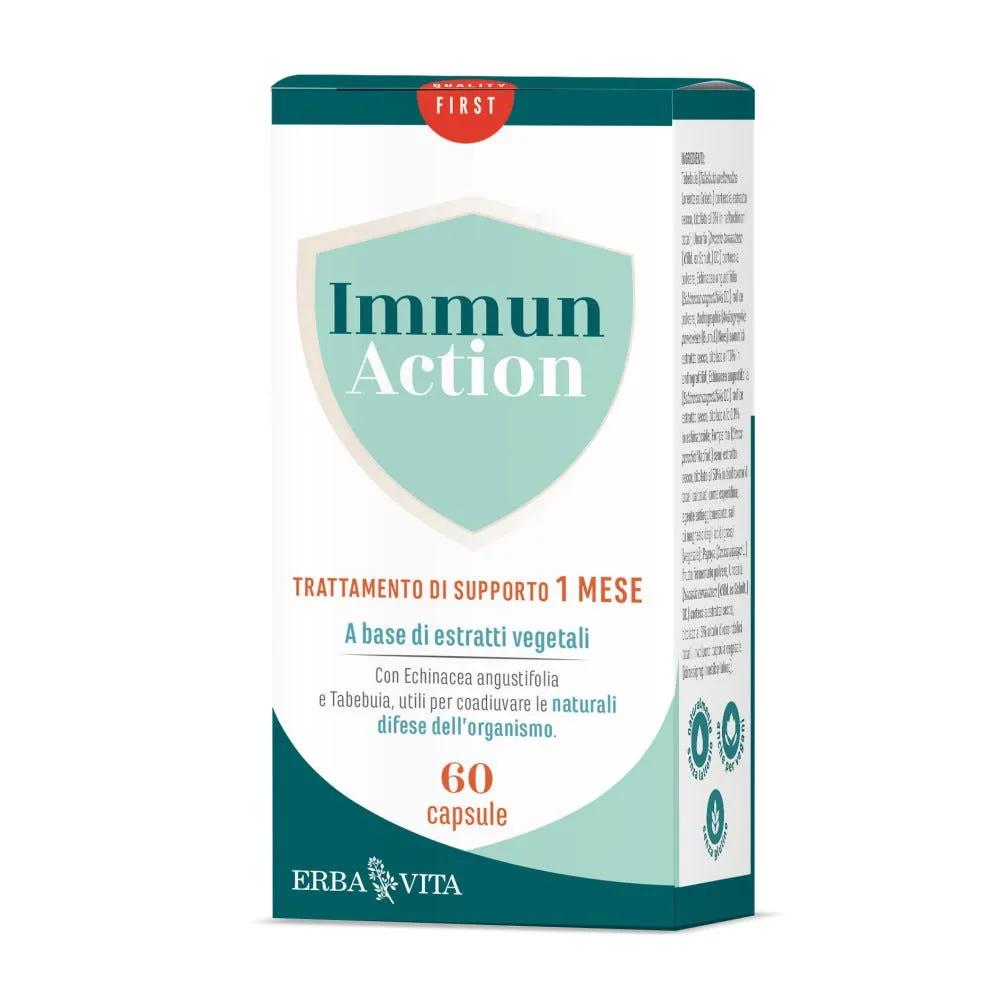 Erba Vita Immun Action Integratore Difese Immunitarie 60 Capsule